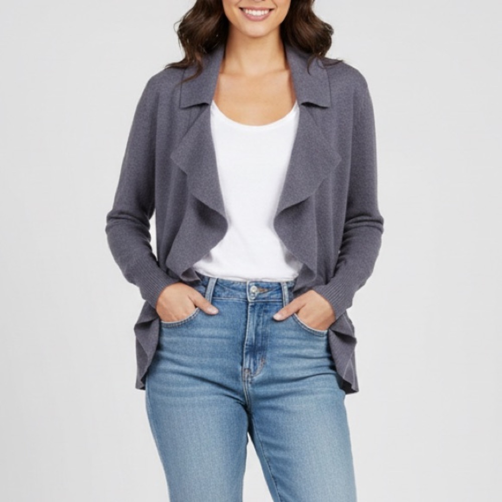 Banana Republic Wool Cashmere Purple Knit Sweater